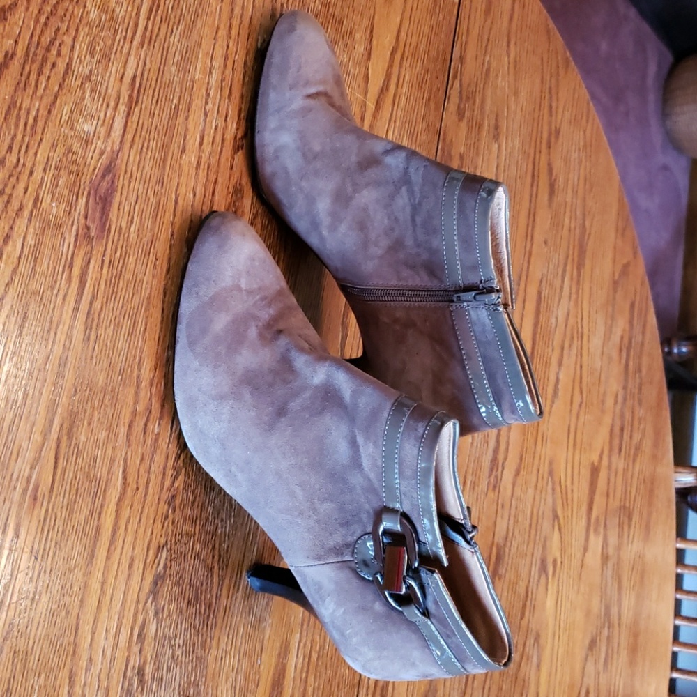 Soft brand leather booties